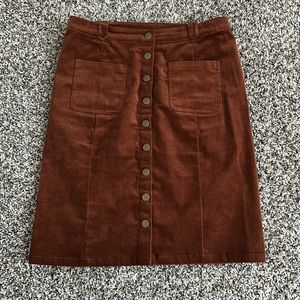 bohme corduroy skirt